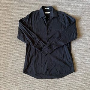 Calvin Klein Men's Black Button Up Long Sleeve